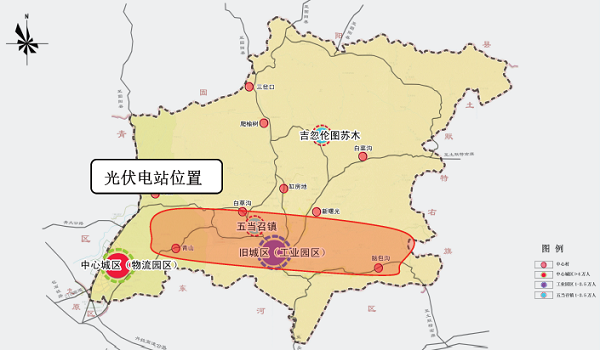 石拐区光伏片区地理位置图
