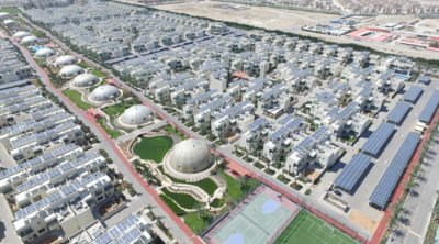 天合光能的太阳能光伏组件在迪拜可持续城市投入使用